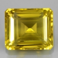 30.10 ct  Edler riesiger 19x16 mm Brasilien VVS Oktagon Lemon Citrin, Top Farbe!