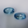 Bild 2 von 1.70 ct. VS! Feines Paar blaue ovale 7 x 4.8 mm Kambodscha Zirkone