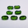 1.70 ct. 7 pieces oval natural 5 x 3 mm Chrome Diopside Gems