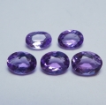5.6 ct. 5 pieces fine oval 8 x 6 mm Bolivia Amethyst Gems