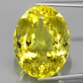 26.73 ct. VVS! Großer ovaler 21 x 16.5 mm Brasilien Lemon Citrin Quarz