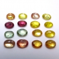 Bild 2 von 3.13 ct 16 pieces oval 4 x 3 mm Multi Color Tanzania Sapphires