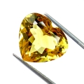 Bild 2 von 13.91 ct VVS! Charming Gold Yellow 16.7 x 15.1 mm Brazil Citrine Heart