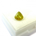 Bild 3 von 1.18 ct.  Zauberhafter grünlich Gelber 6.6 x 6.2 mm Titanit Sphene Tropfen