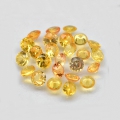 2.02 ct. 25 Stück runde gelbe 2.3 - 2.5 mm Brillantschliff Madagaskar Saphire