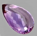 Bild 2 von 51.45 ct vvs!  Huge 32 x 21 mm Pear Facet Uruguay Amethyst