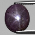 9.95 ct. Großer ovaler unbehandelter 11.7 x 10 mm Indien Stern Rubin