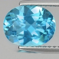 2.26 ct. VS! Schöner echter ovaler 9 x 7 mm Brasilien Swiss Blue Topas