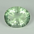  5.41 ct. Oval untreated Light Green 14.1 x 10 mm Brazil Fuorite