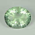 Bild 1 von 5.41 ct. Ovaler ubeh. Hellgrüner 14.1 x 10 mm Brasilien Fluorit