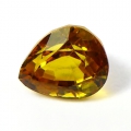 0.92ct. VVS! Toller Goldgelber 5.7 x 4.7 mm Madagaskar Saphir Tropfen