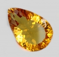 Bild 1 von 30.57 ct. Prächtiger goldgelber 26.6 x 18 mm Brasilien Citrin Tropfen