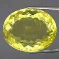 35.47 ct  VVS ! Riesiger ovaler 24 x 19.5 mm Lemon Citrin Quarz