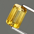 1.06 ct.  Schöner natürl. 7 x 4.5 mm Oktagon Titanit Sphene Edelstein