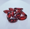 Bild 2 von 6.50 ct. 10 beatiful garnet 8 x 4 marquise gemstones from Mosambique
