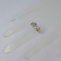 Bild 3 von Charming 925 Silver Ring with genuine Tanzanite Gemstone, SZ 8 (Ø18 mm)