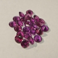 Bild 2 von 5.3 ct. 25 Stück runde rot - violette 3.5 mm Rhodolith Granate.
