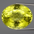 35.11 ct. VVS!  Großer ovaler 22.5 x 18.2 mm Brasilien Lemon Citrin Quarz