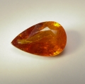 Bild 1 von 1.50 ct . Feiner Tropfen 9 x 6 mm Namibia Spessartin Granat