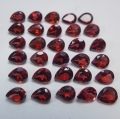 Bild 1 von 12.00 ct. VS! 30 pieces natural red 5 x 4 mm  Garnet Pears