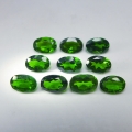 4.84 ct. 10 pieces oval natural 6 x 4 mm Chrome Diopside Gems