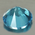 Bild 2 von 3.75 ct  VVS! Toller echter runder 9.1 mm Swiss Blue Topas mit schöner Farbe!