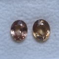 2.87 ct. VS! Beautiful Pair oval 7 x 5.5 mm Tanzanian Zircon Gems