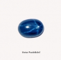 6.60 ct . Oval 12 x 8.6 mm Deep Blue 6 Rays Star Sapphire