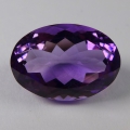 16.28 ct  VS ! Ovaler natürlicher 18.2 x 13.3 mm Uruguay Amethyst