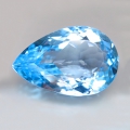 Bild 1 von 11.80 ct. Lupenreiner 18.2 x 12 mm Brasilien Sky Blue Topas Tropfen