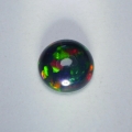 Bild 2 von 1.00 ct. Black round 8 mm Ethiopian Multi Color Opal
