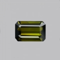 Bild 1 von 0.85 ct. Zarter olivgrüner 7 x 4.6 mm Turmalin 