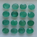 6.2 ct. 16 pieces oval 5 x 4 mm Brazil Emeralds