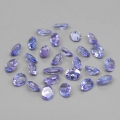 Sonderpreis! 3.70 ct. 27 Stück feine ovale Medium Blau- VioletteTansanit Edelsteine