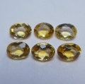 Bild 1 von 7.3 ct. 6 pieces natural round 8 x 6 mm Brazil Citrine Gems