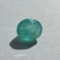 Bild 1 von 1.3 ct. Bluish green oval 7.7 x 6.4 mm Madagaskar Grandidierite