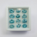 9.08 ct. 12 pieces Blue oval 7.5 x 6.3 mm Cambodia Zircon Gems