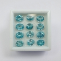 Bild 1 von 9.08 ct. 12 Stück blaue ovale 5 x 4.5 - 6.0 x 4.5 mm mm Kambodscha Zirkone