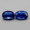 1.29 ct. Perfektes Paar Royal Blaue 6 x 4 mm Sri- Lanka Kyanit Edelsteine