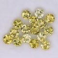 2.42 ct. 16 pcs round 3.5 mm Brazil Citrine Gems