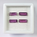 Bild 2 von 2.50 ct. VS! 4 Pieces Natural Pink Violet Tanzania Rhodolite Garnet Gems