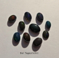 Bild 2 von 2.95 ct. 10  pieces of  black oval 7 x 5 to 5 x 3.5 mm Multi Color Opals