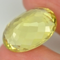 Bild 2 von 15.29 ct IF ! Wunderschöner ovaler 20.1 x 14.2 mm Brasilien Lemon Quarz