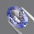 0.61 ct. VS! Schöner natürl. ovaler 6.5 x 4.7 mm Tansanit Edelstein