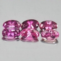 1.56 ct. 6 Stück tolle ovale 5 x 3 mm Pink Nigeria Turmaline,100 Natürlich !!