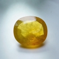 3.00 ct. Großer goldgelber ovaler 10.3 x 9.3 mm  Saphir 