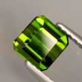 Bild 1 von 1.25 ct VS. Schöner grüner 5.9 x  5.6 mm Mosambik Turmalin