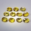 3.6 ct. 11 Pc. natural round 5 x 4 mm Brazil Citrine Gems