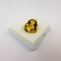 Bild 3 von 12.25 cts VVS! Fascinating Gold Yellow 16.5 x 14.7 mm Citrine Heart