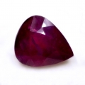 7.65 ct.Great Pink Red 9.9 x 8 mm Pear Facet Mozambique Ruby